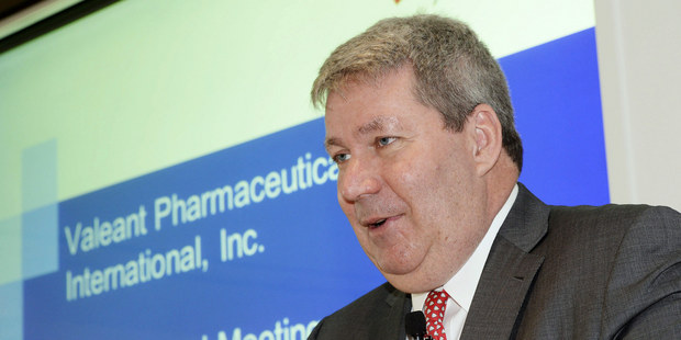 J. Michael Pearson, šéf Valeant Pharmaceuticals vysvetľuje