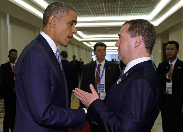  Barack Obama a Dmitrij Medvedev 