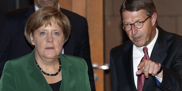 Angela Merkelová a Eckhard Cordes