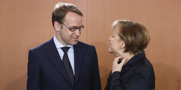 Jens Weidmann a Angela Merkelová