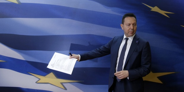 Grécky minister financií Yannis Stournaras