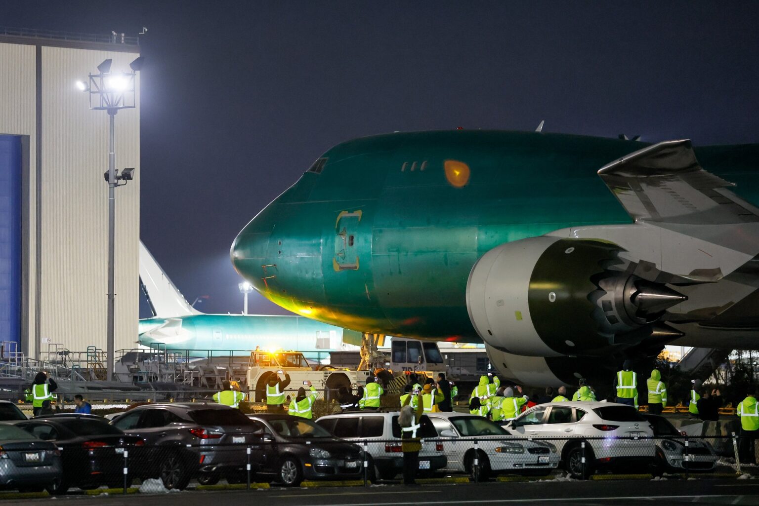 Posledný vyrobený kus lietadla Boeing 747. Foto: SITA/AP