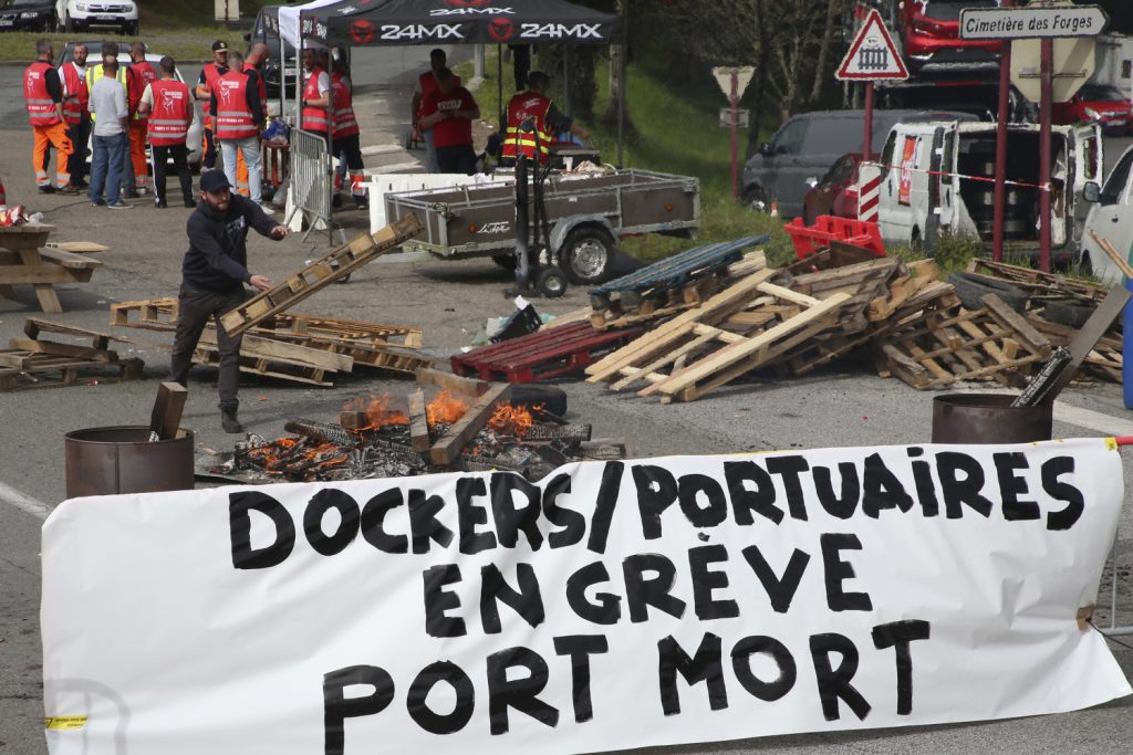 štrajk, Francúzsko