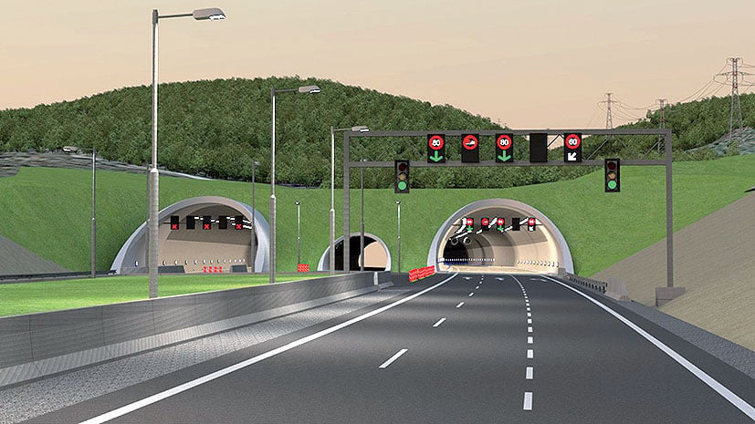 Vizualizácia východného portálu tunela Karpaty v bratislavskej Rači. Foto: bratislavskykraj.sk