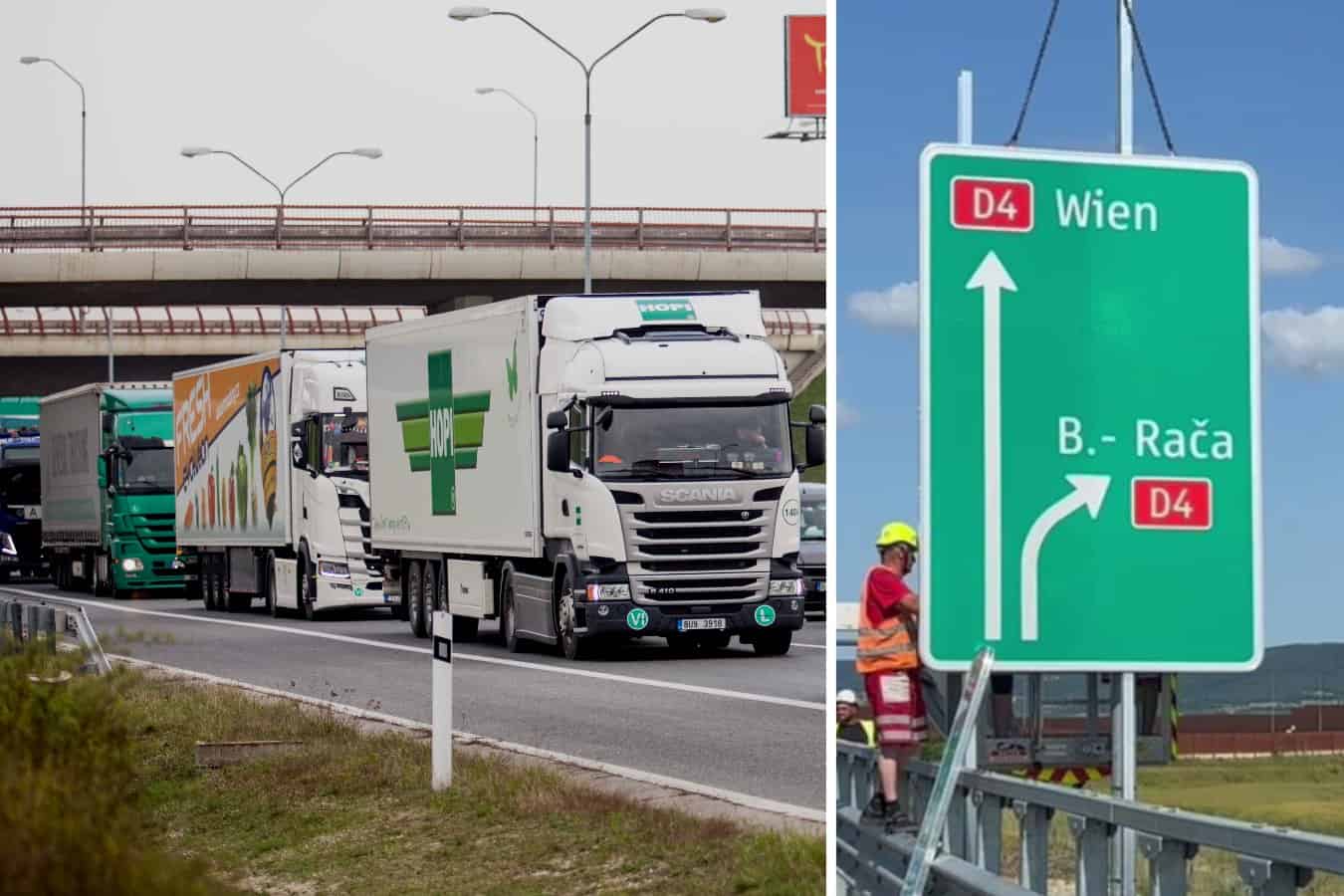 Novinka na diaľnici pri Bratislave prináša ovocie: Z hlavného mesta zmizli tisícky kamiónov! (foto)