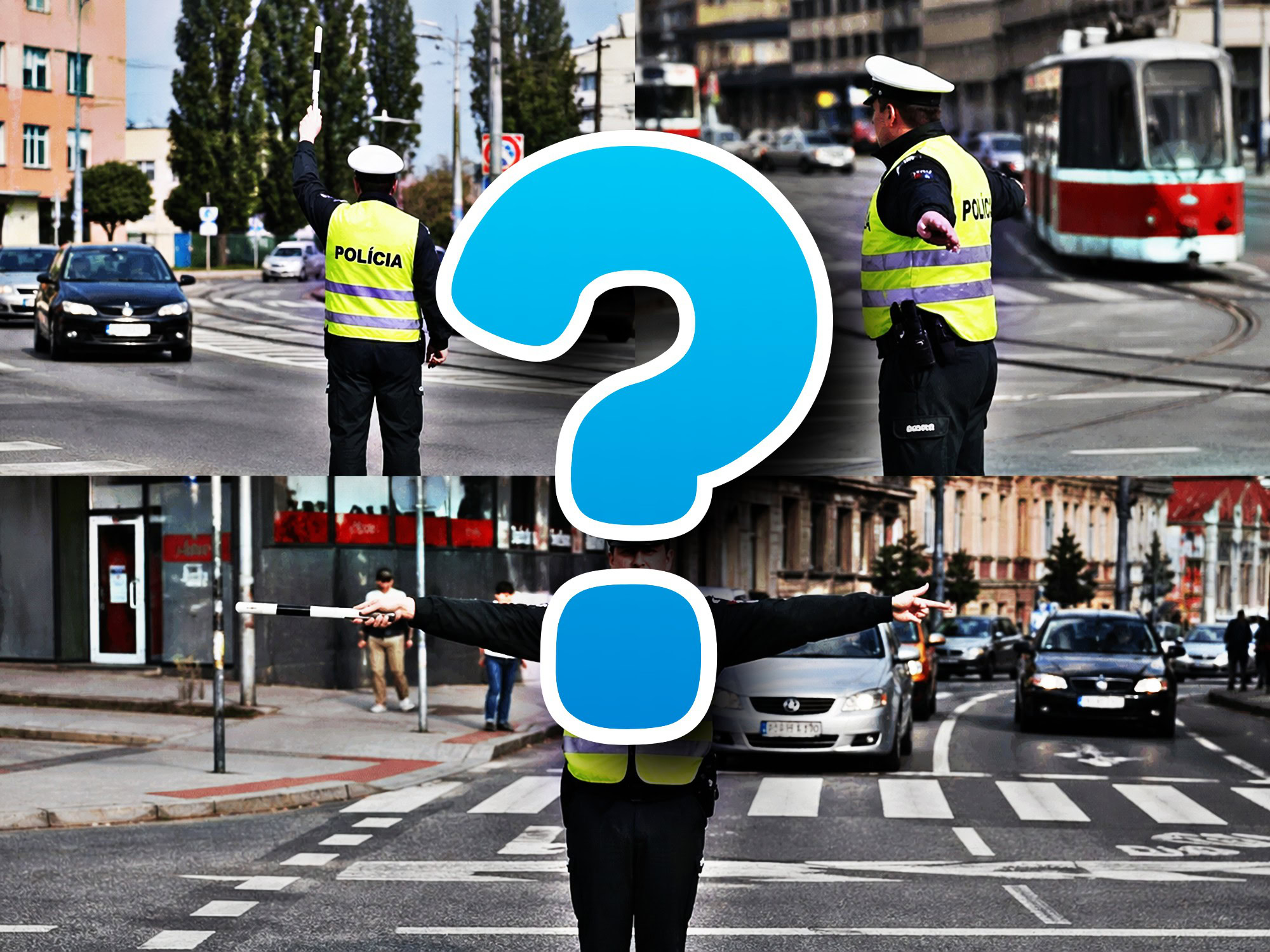 Vodičáky na stôl: Prešli by ste križovatku riadenú policajtom bez pokuty? Ukážte sa! (kvíz)