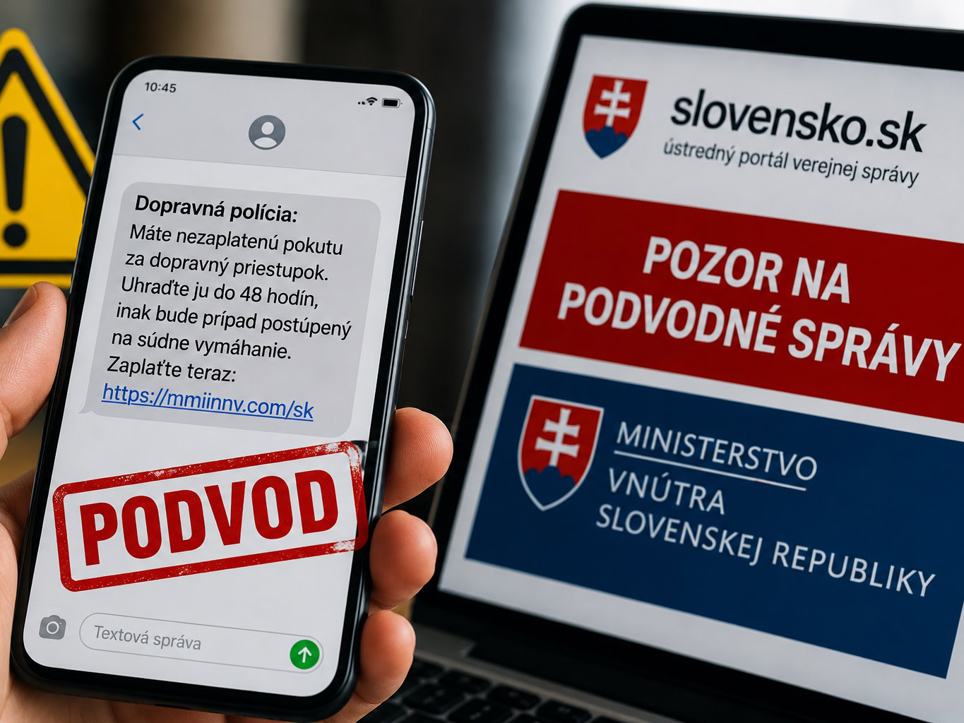 Podvodníci sa vydávajú za dopravnú políciu. Slovákom posielajú falošné pokuty, na toto nenaleťte!