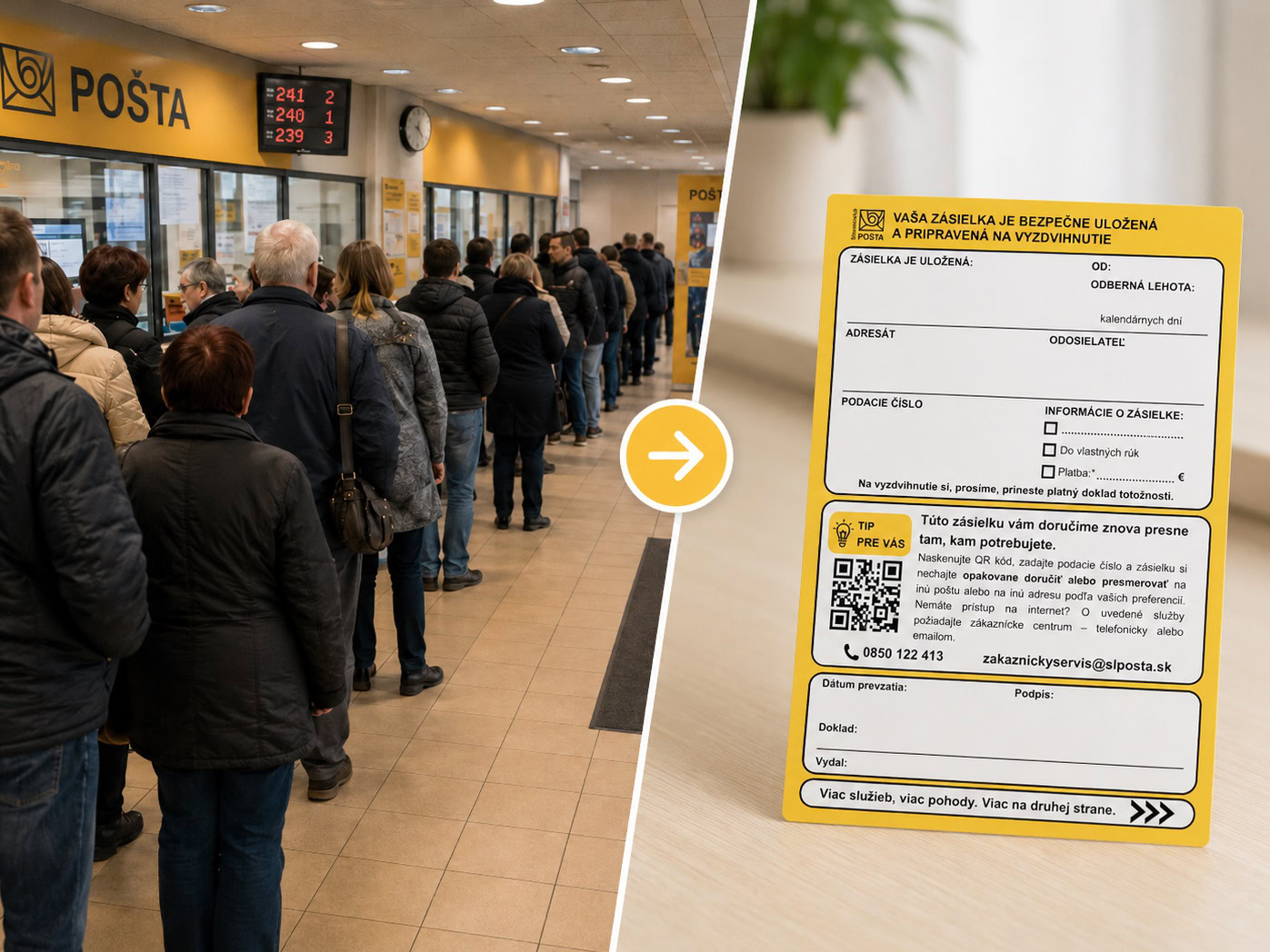 Žltý lístok vás už nebude stresovať: Pošta mení pravidlá, po novom nemusíte utekať na pobočku!