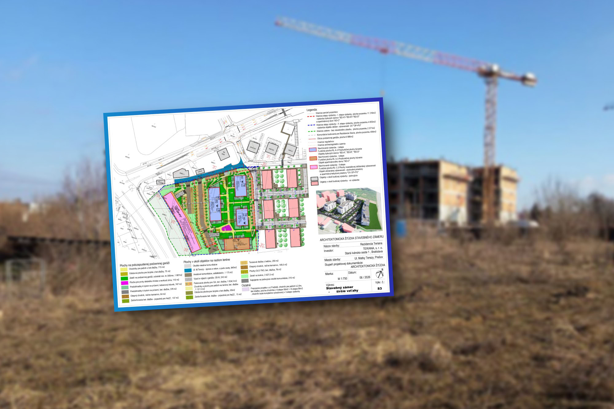 V Prešove plánujú novú štvrť za 20 miliónov: Byty, obchody aj 400 parkovacích miest (foto)