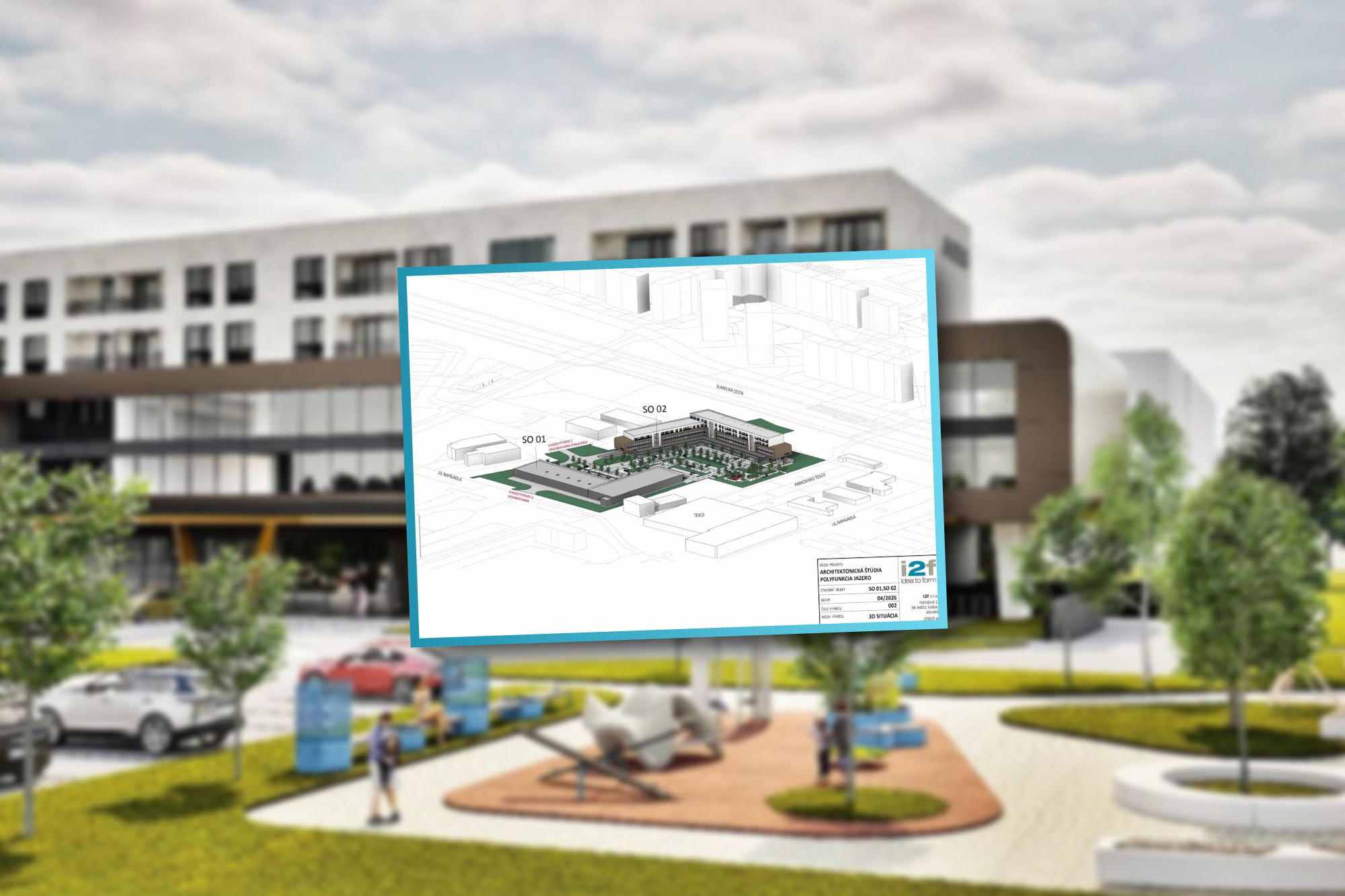 V Košiciach má vyrásť nové centrum. Pribudnú obchody, zdravotnícke služby aj desiatky apartmánov (foto)